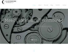 Tablet Screenshot of clockworktechnology.com